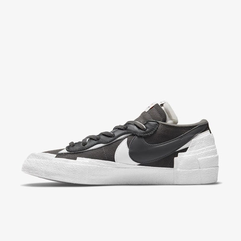 sacai x nike blazer white grey